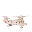 Bartu Wooden Tandem Rotor Helicopter - Natural on Sale