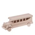 Bartu Retro Wooden School Bus - Natural Hot on Sale