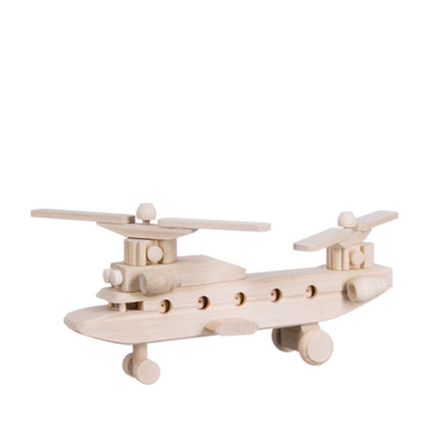 Bartu Wooden Tandem Rotor Helicopter - Natural on Sale