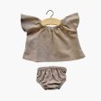 Minikane Paola Reina Baby Doll Ensemble MAZARINE - Taupe Hot on Sale