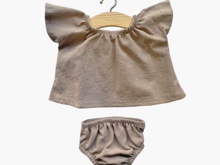 Minikane Paola Reina Baby Doll Ensemble MAZARINE - Taupe Hot on Sale