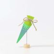 Grimm s Decorative Figure - School Cone Neon Green Online Hot Sale