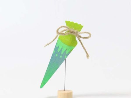 Grimm s Decorative Figure - School Cone Neon Green Online Hot Sale