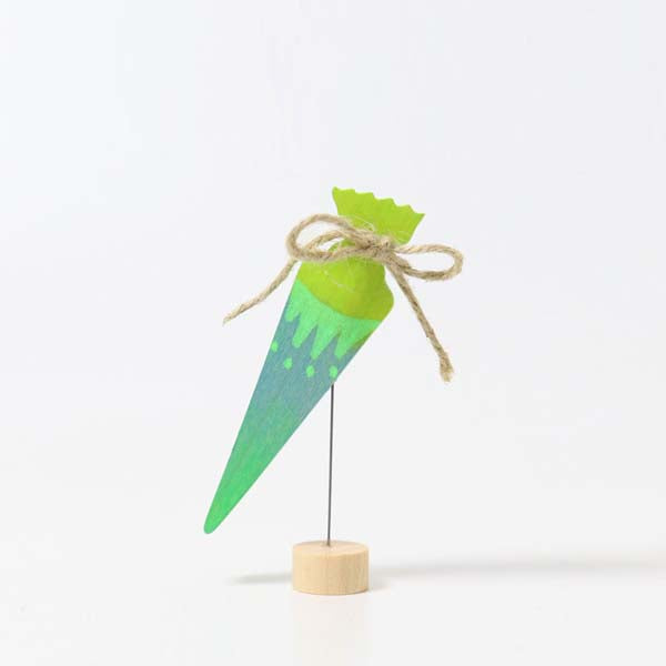 Grimm s Decorative Figure - School Cone Neon Green Online Hot Sale