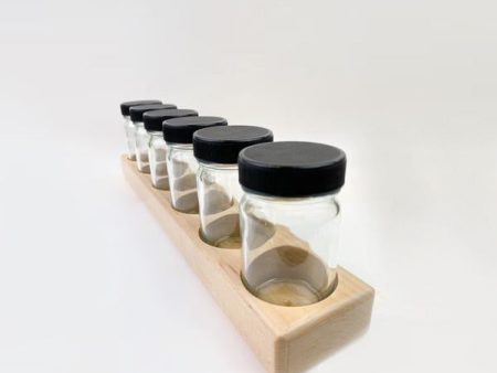 Wooden Paint Jar Holder (6x100ml) Online Hot Sale