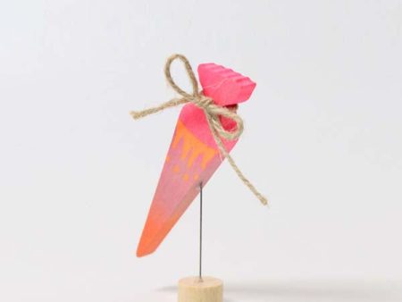 Grimm s Decorative Figure - School Cone Neon Pink Supply