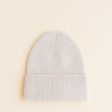 Hvid Knitted Beanie Fonzie (newborn) - Off White Supply