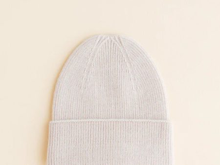 Hvid Knitted Beanie Fonzie (newborn) - Off White Supply