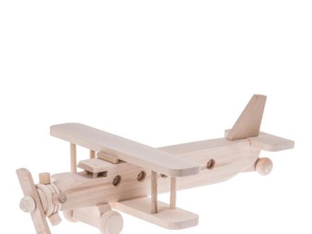 Bartu Wooden Double Deck Aircraft Maxi - Natural Online Sale