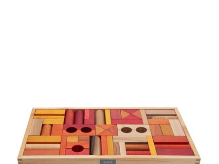 Wooden Story Warm Blocks in Tray - 54 pcs For Sale