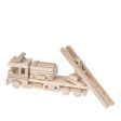 Bartu Wooden Fire Truck - Natural Online Sale