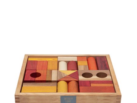 Wooden Story Warm Blocks in Tray - 30 pcs Online Hot Sale