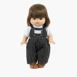 Minikane Baby Doll Dungarees LAURETTE with T-shirt Online now