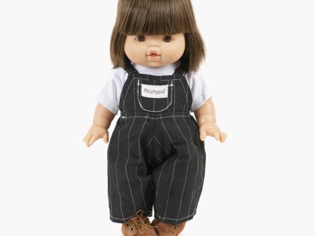 Minikane Baby Doll Dungarees LAURETTE with T-shirt Online now