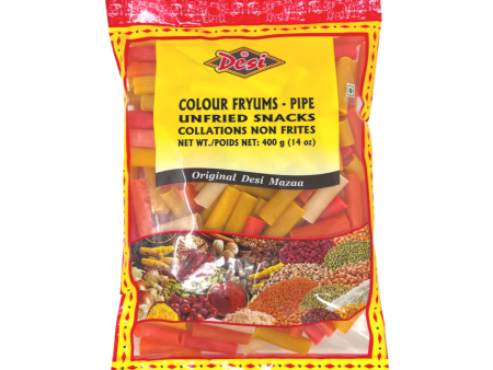 Desi Pipe Colour Fryums 400g Fashion